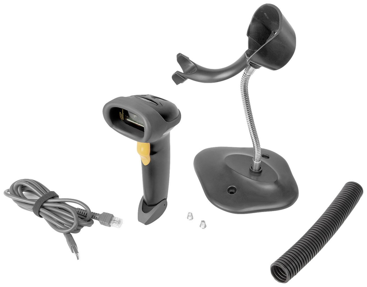 Digitus DA-81001 1D Barcode-Scanner Kabelgebunden inkl. Standfuß Handscanner