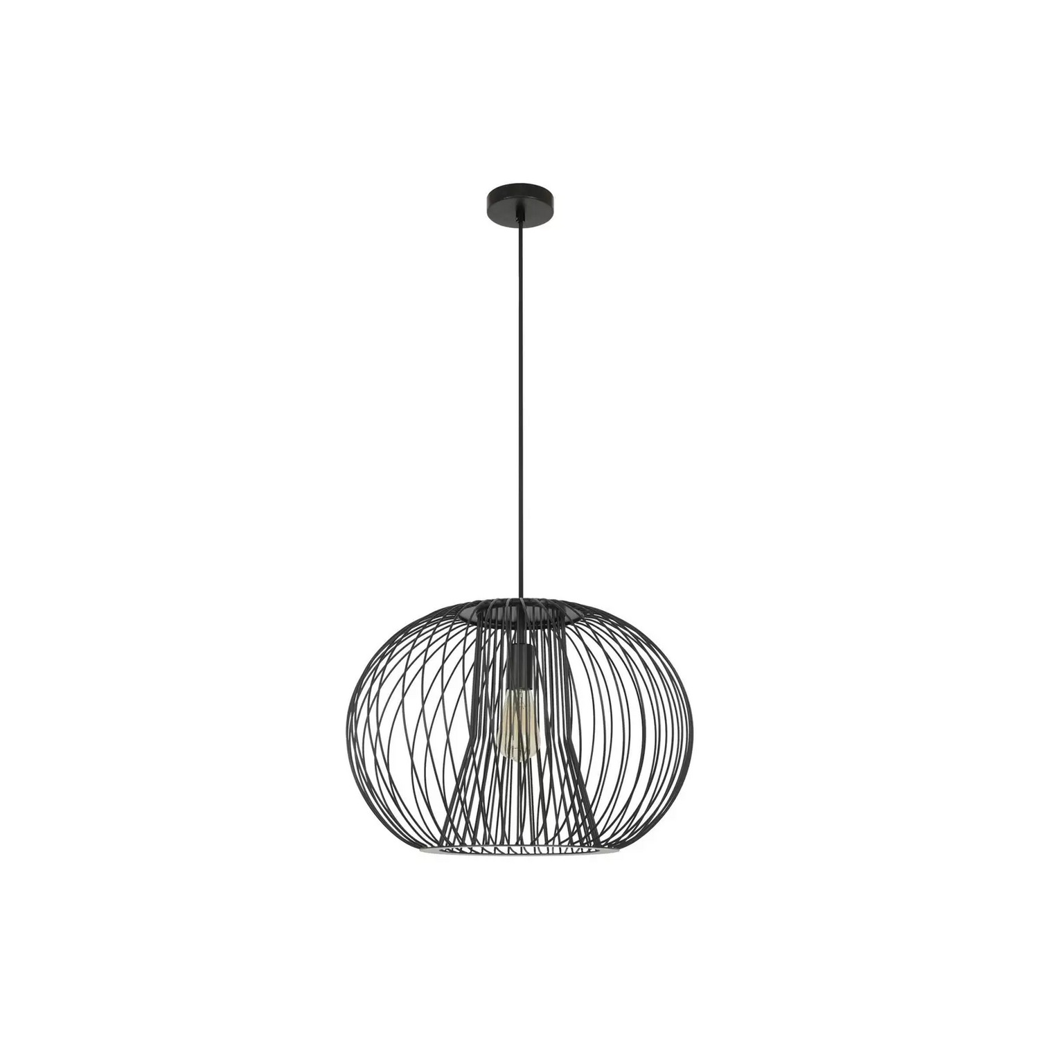 Beacon Lighting Hängeleuchte Pheonix Hängelampe Deckenlampe Schwarz Metall ø50cm B-Ware - 9333509125310