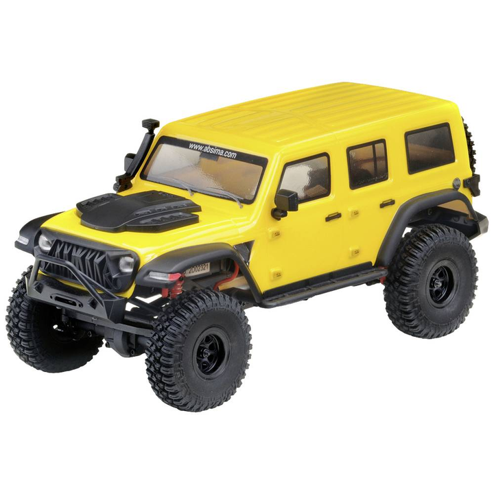 Absima First Step Micro Crawler Jeep-Yellow Brushed 1:18 RC Modellauto Truck