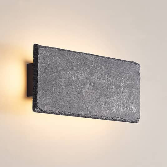 Lindby Peetu Led Wandleuchte Schiefer Wandleuchte Wandlampe Wandlicht Lampe Led  B-Ware