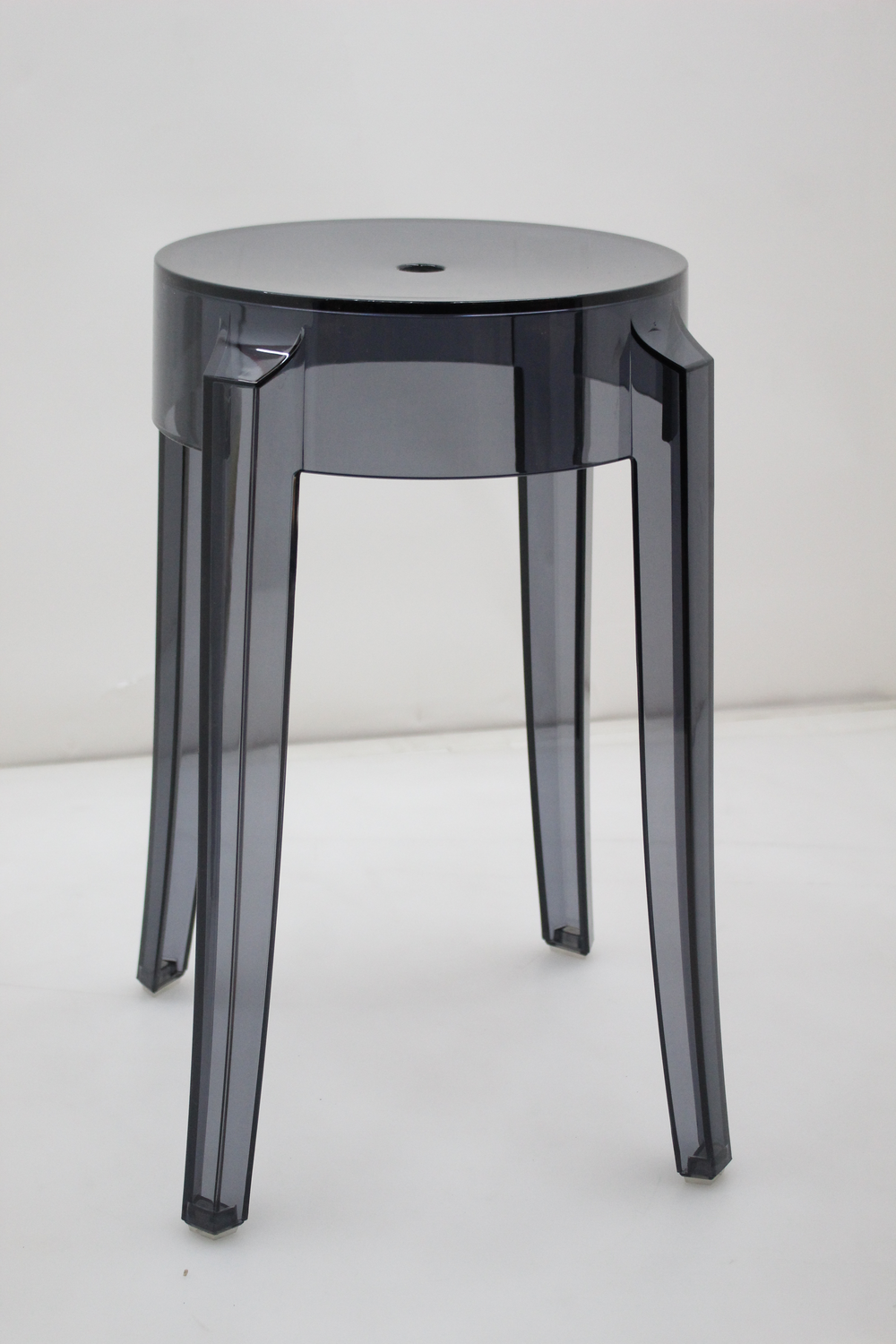 B-Ware Kartell Charles Hocker Sitzhocker Fußhocker 46cm Fumé/Transparent Siehe Fotos