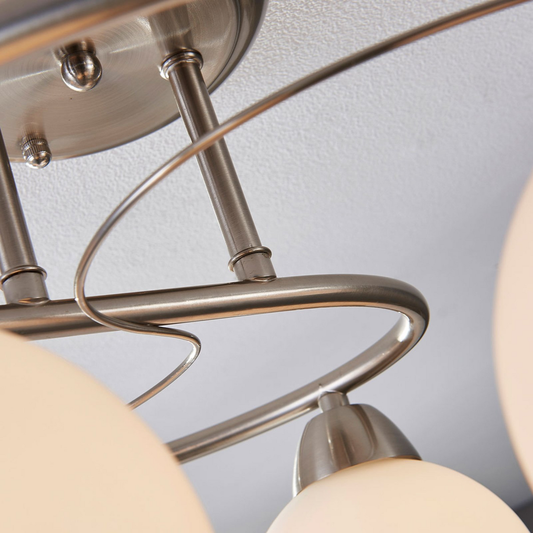 Lindby Esszimmer-Deckenlampe Deckenlampe Lampe Leuchte Svean Licht E14 6-flammig