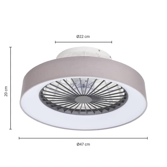 Starluna Circuma LED-Deckenventilator Deckenventilator Ventilator Lampe LED g499