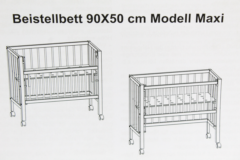 B-Ware Ti Ssi Beistellbett Maxi Boxspring Bett Babybett Kinderbett Beistellbett 50x9121 - 4260657580225