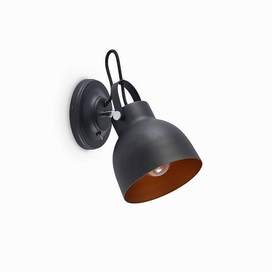B-Ware Lindby Adirta Metallwandleuchte Wandleuchte Wandleuchte Lampe Leuchte Schwarz