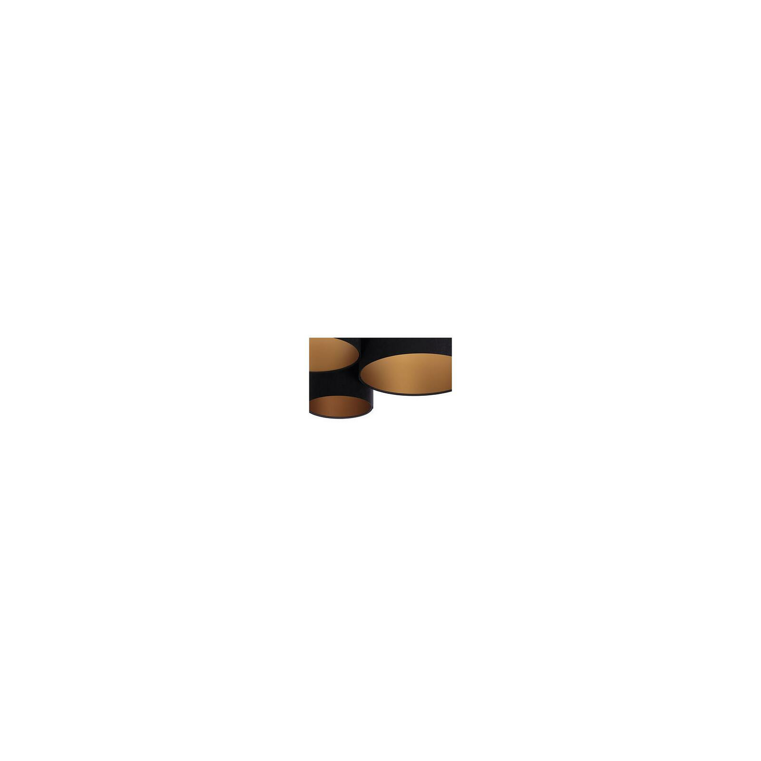 B-Ware Bps Koncept Deckenlampe Deckenlampe Lampe Leuchte Velourschirm Schwarzgold E27
