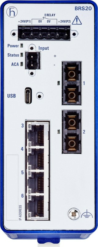 Hirschmann Brs20 4 Tx/2 Fx Industrial Ethernet Switch Netzwerk Sw8982686830701536 B-Ware