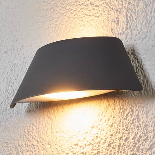 Lucande Trapezförmige LED-Außenwandleuchte Lampe Leuchte Wandleuchte Glen IP65