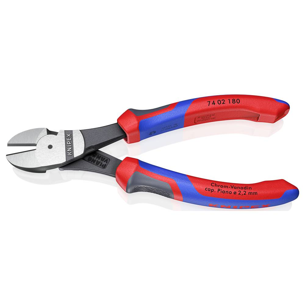 Knipex Seitenschneider 74 02 180 Werkstatt Kraft-Seitenschneider mit Facette