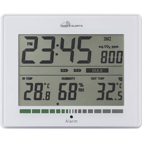 Techno Line CO2-Anzeige CO2-Messgerät Kohlendioxidmessgerät Wetterstation Sensor - 4029665104027