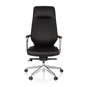 B-Ware hjh OFFICE Chefsessel Bürostuhl Drehstuhl VELVET Kunstleder Schwarz Armlehnen