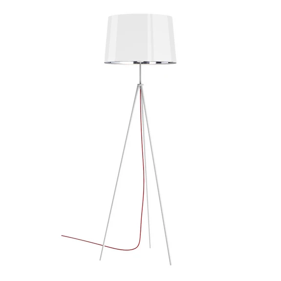 Aluminor Tropic Stehleuchte Stehlampe Standleuchte Leuchte Lampe Weiß Kabel Rot B-Ware - 1065151