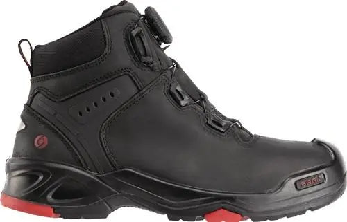Baak Sicherheitsstiefel Stiefel Braxton S3 Src Hro Schwarz Rot Leder Gr 46 B-Ware - 4031783001409