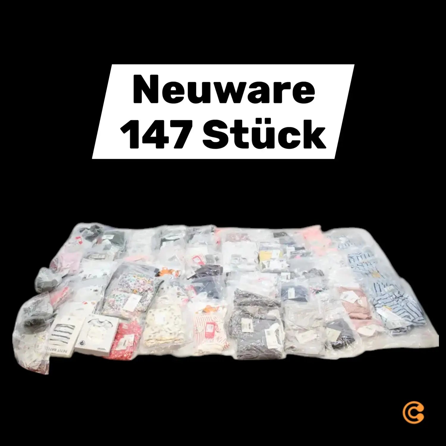 B-Ware 147 Stück Neuware Konvolut Babytextilien Bekleidung Mischware Sonderposten  - 1