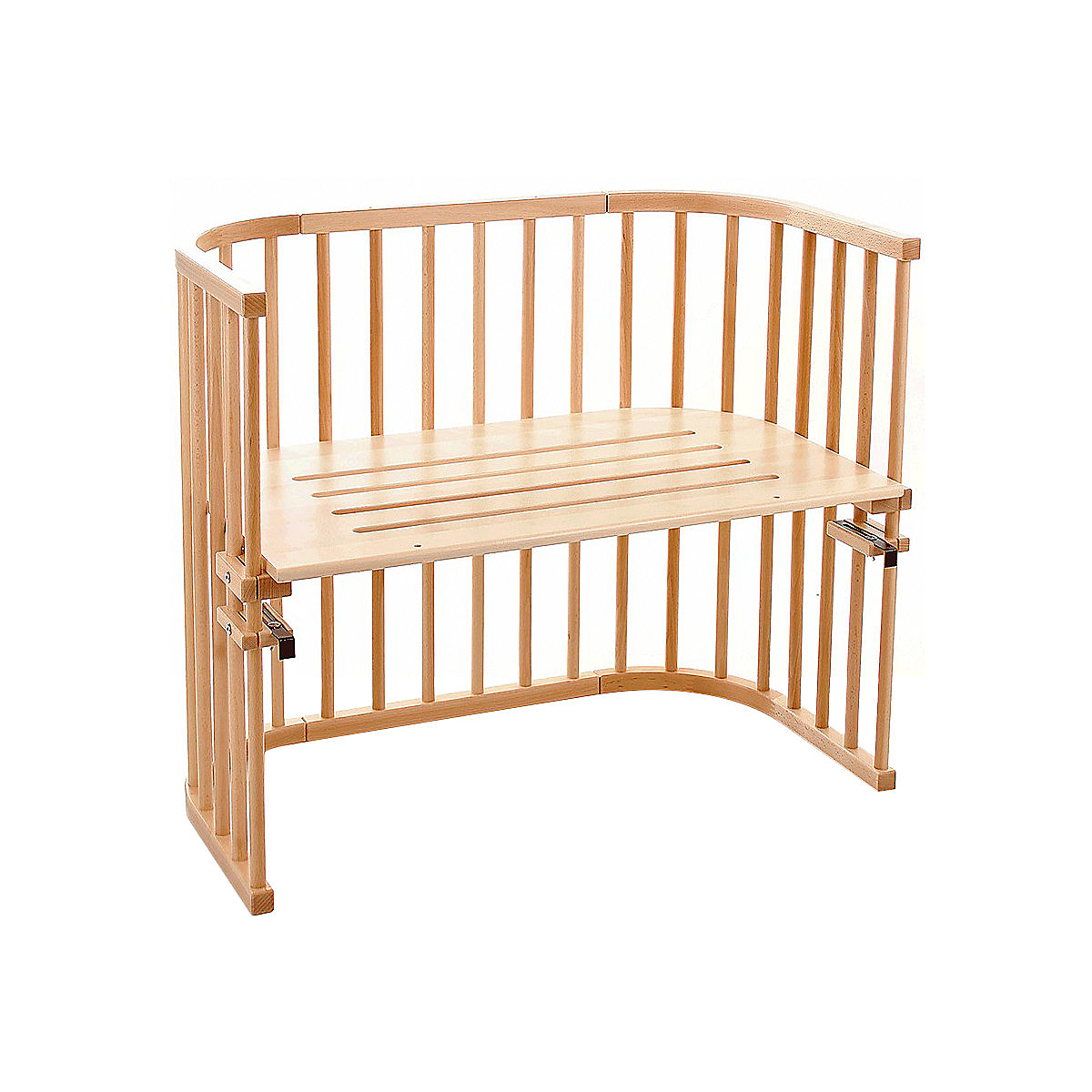 B-Ware Babybay Beistellbett Maxi Babybett Gitterbett Bett Bettchen 89x51 Natur Lackiert - 4260095220325