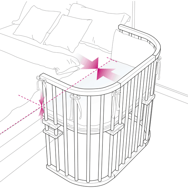 C-Ware Babybay Boxspring Beistellbett Bett Babybett Kinderbett Bettchen Siehe Text/F998 - 4260472559796