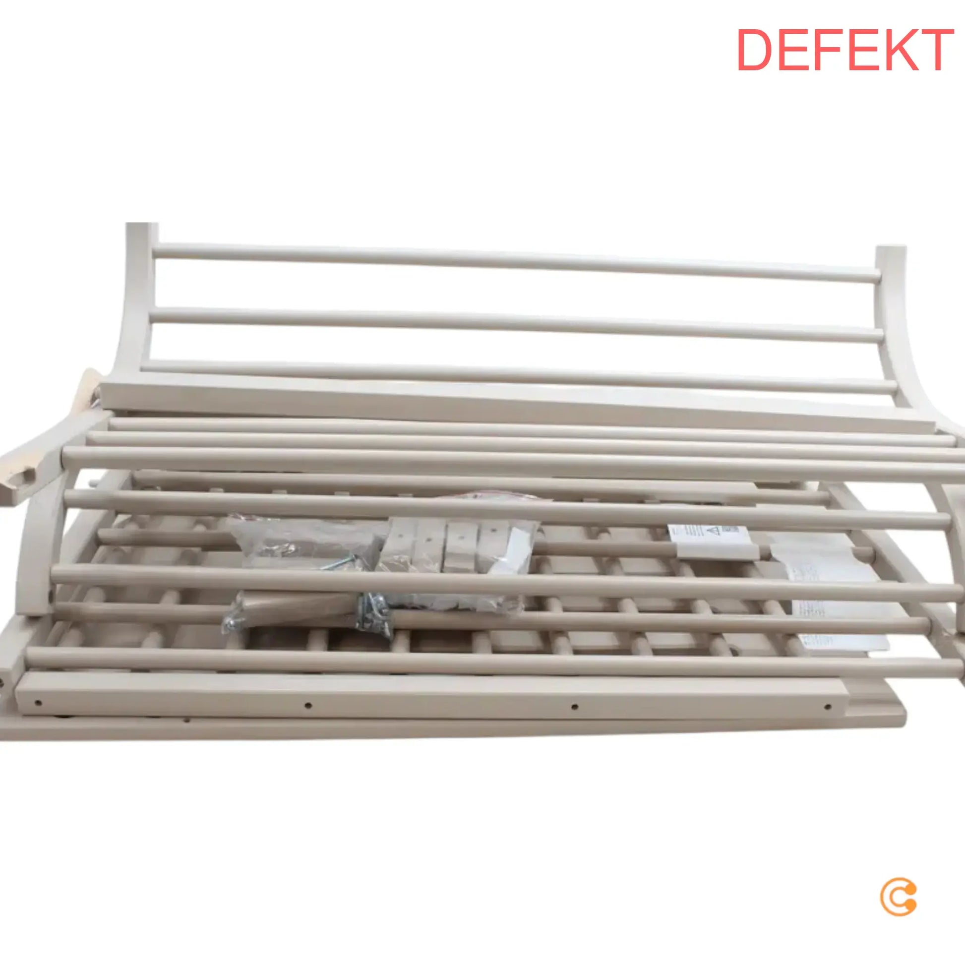 Babybay Beistellbett Bett Säuglingsbett Beige Höhenverstellbar Defektware D-Ware - 4262356532611