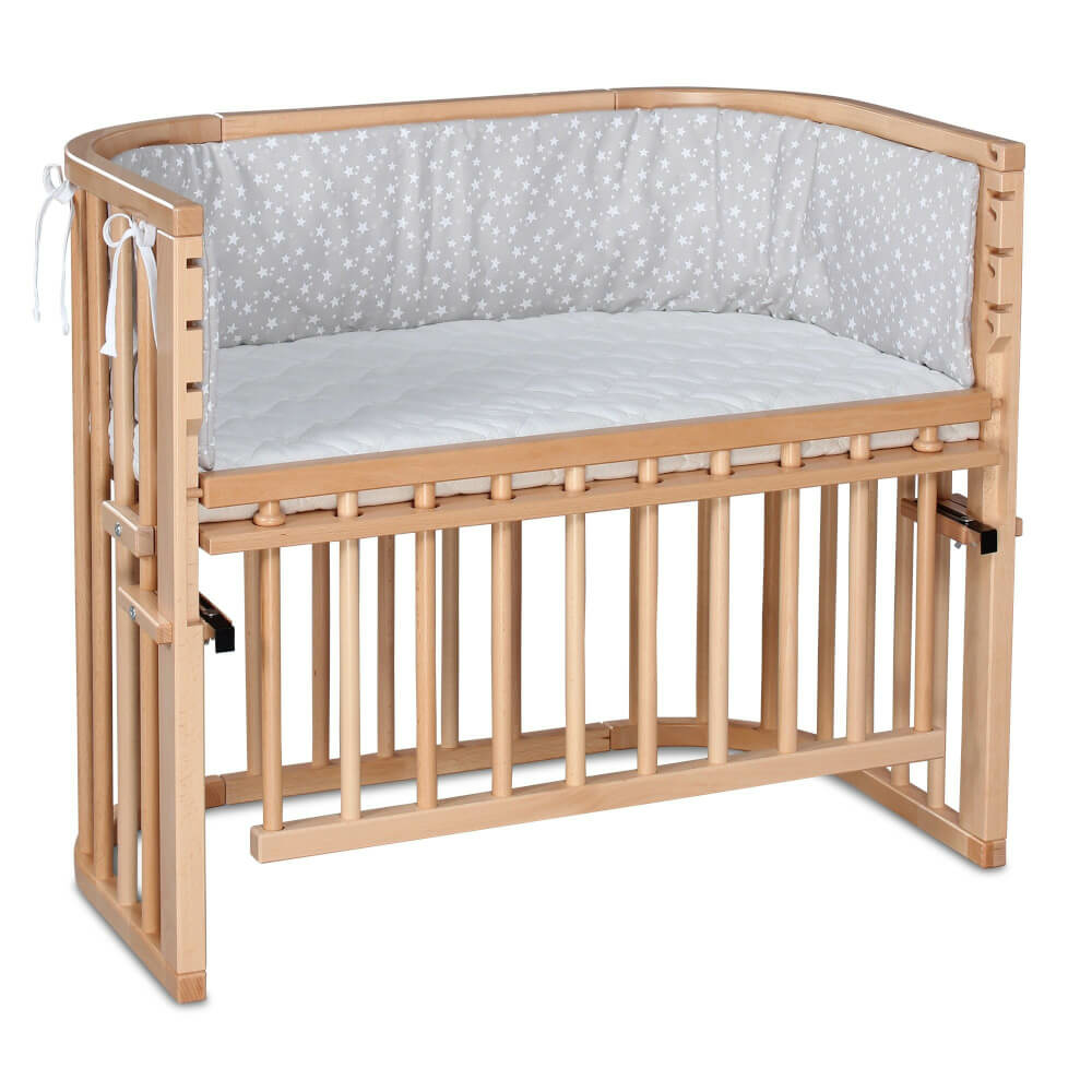 B-Ware Babybay Maxi Comfort Plus Beistellbett Babybett Babybettchen Bett Natur Lackiert - 4260472559758