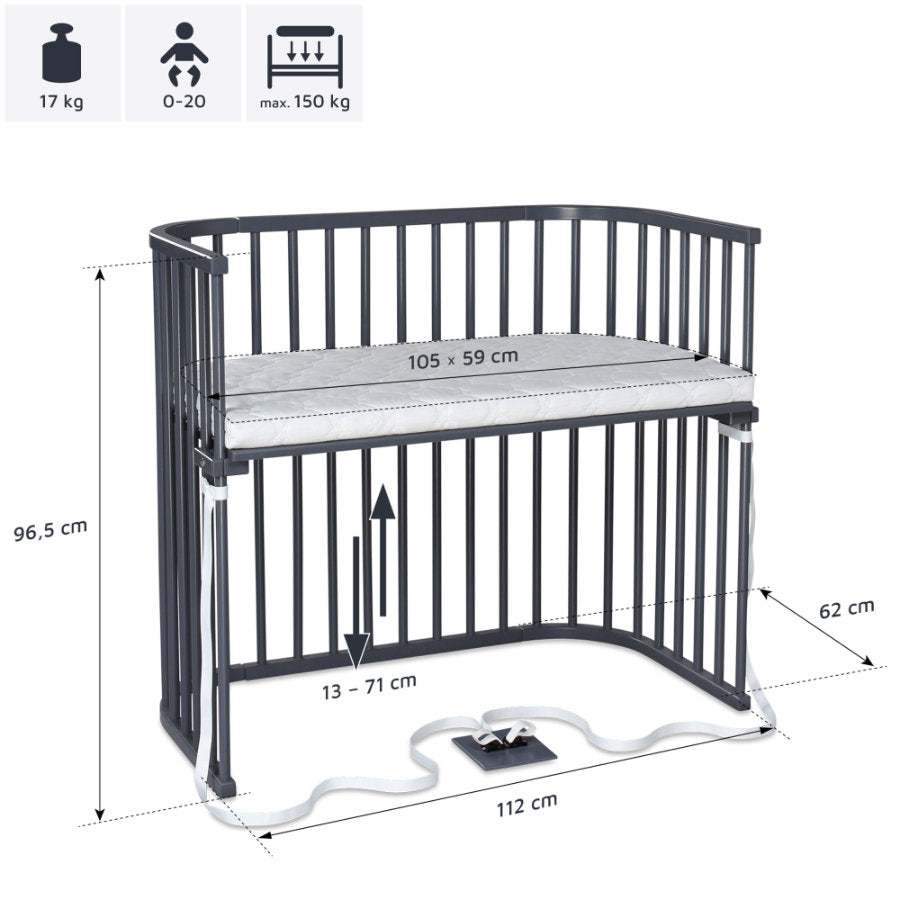 babybay Beistellbett Boxspring Kinderbett Bett Gitterbett XXL SIEHE TEXT - 4260472558133