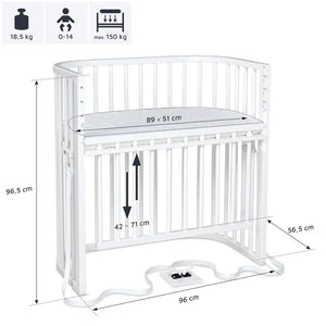 B-Ware Babybay Boxspring Comfort Plus Beistellbett Zusatzbett Babybett Siehe Text/Foto