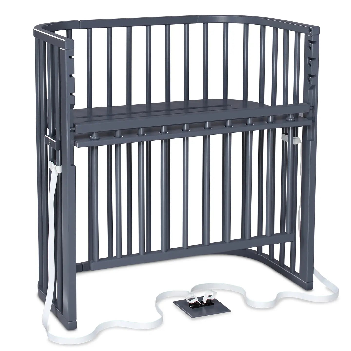 B-Ware Babybay Beistellbett Boxspringbett Comfort Plus Schiefergrau Gitter Elternbett - 2000578978303