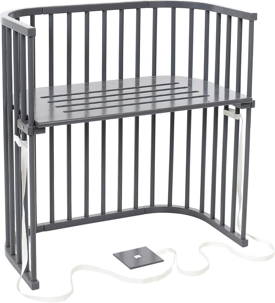 B-Ware Babybay Boxspring Beistellbett Stillbett Babybett Bett Bettchen Schiefergrau - 4260095226815