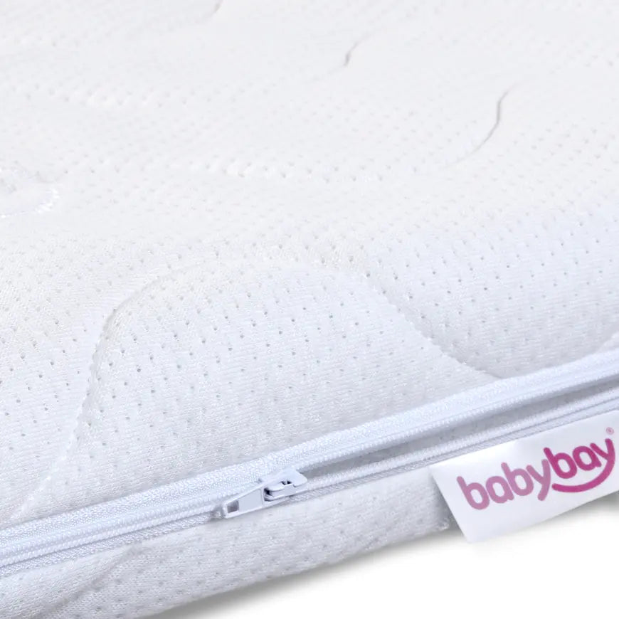 B-Ware Babybay Matratze Bettauflage Klima Extraluftig Original Bezug Weiß Schaumstoff - 2000567517100