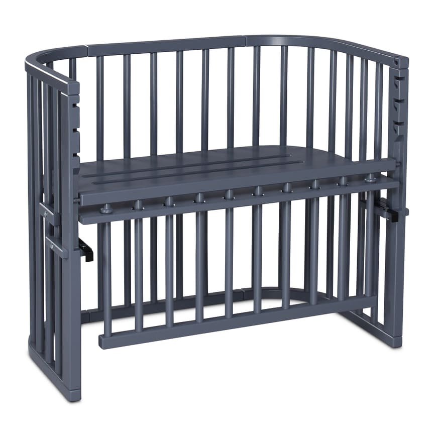 B-Ware Babybay Maxi Comfort Plus Beistellbett Kinderbett Babybett Bett Schiefergrau - 4260472559772