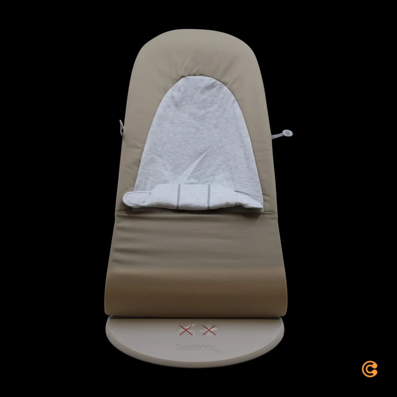 B-Ware Baby Björn Balance Soft Beige/Grey Babywippe Wippe Standwippe Wiege Babywiege - 7317680053831