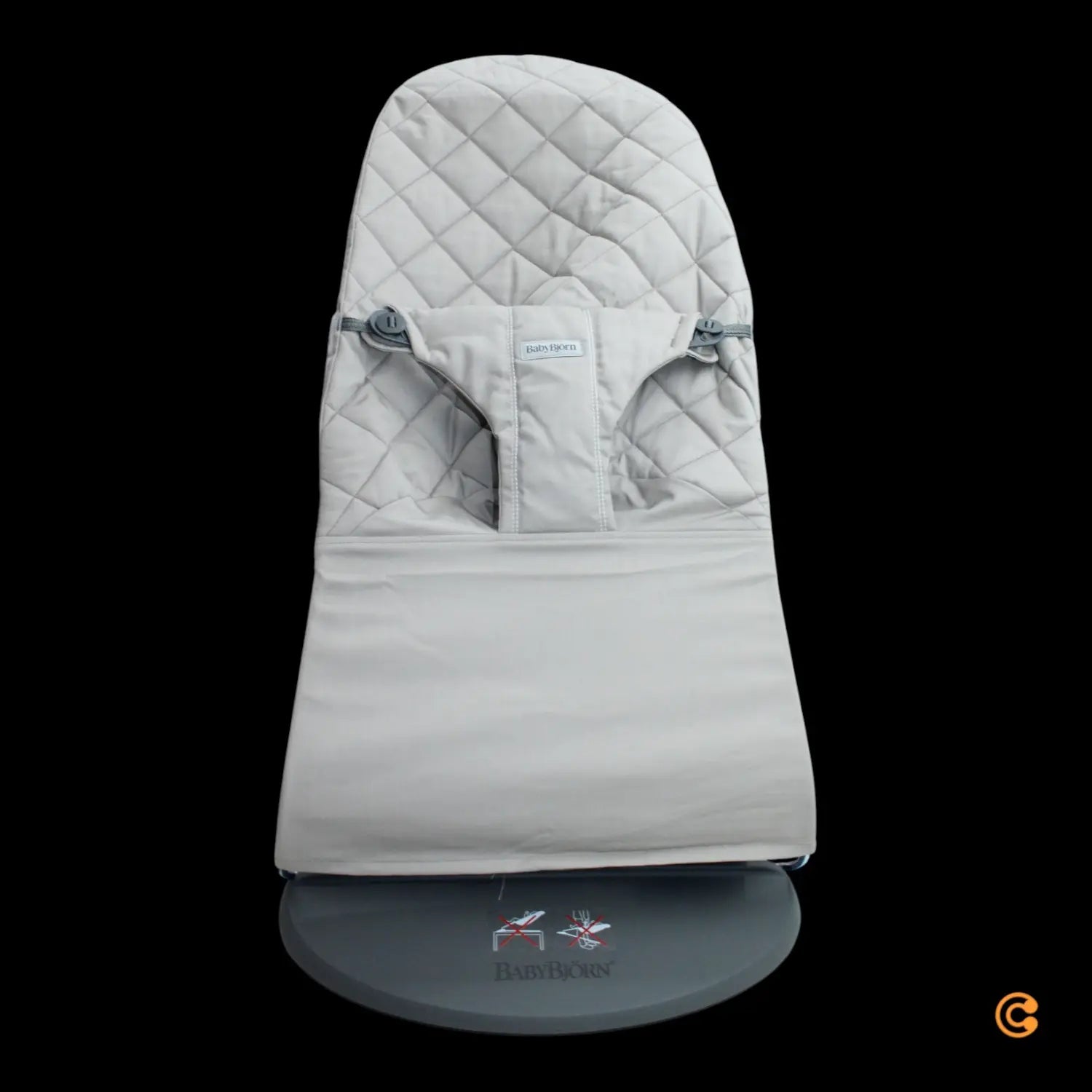 B-Ware Babybjörn Bliss Sand Grey Babywippe Wippe Kinderwippe Babyschaukler