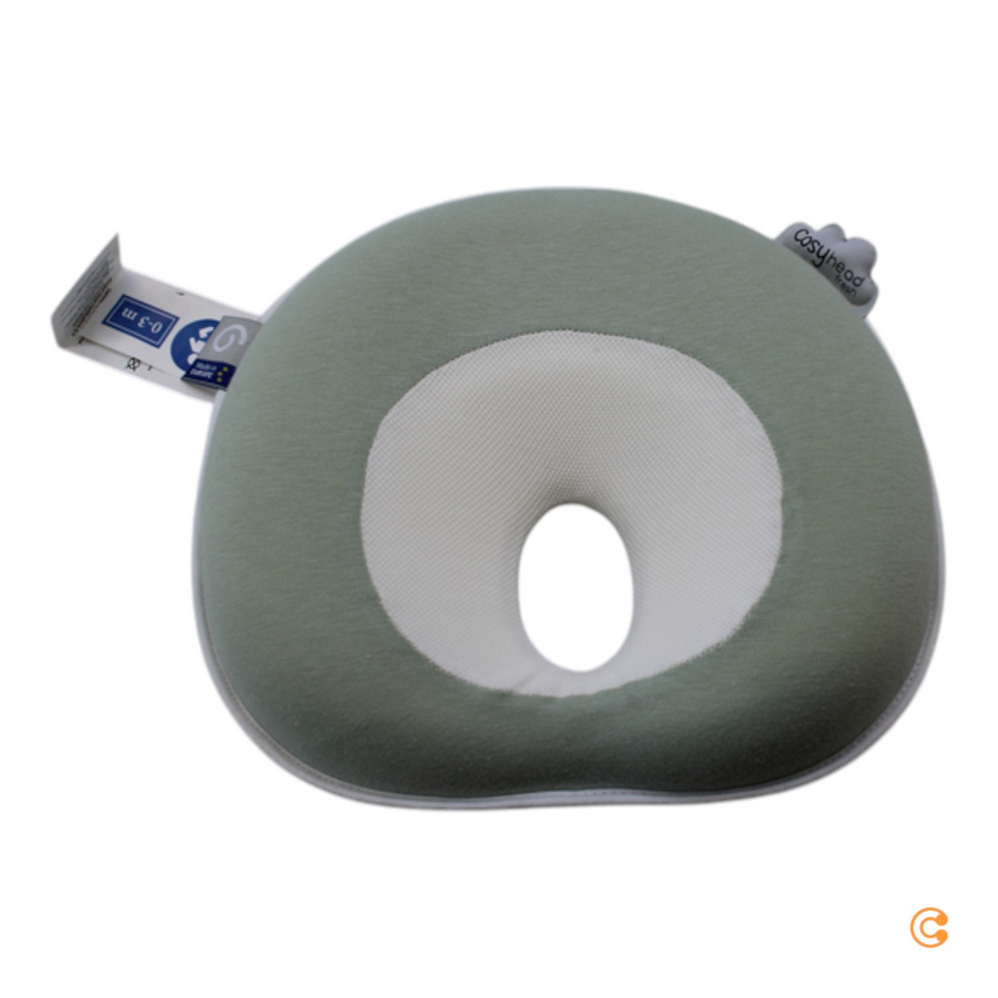 Babymoov Cosyhead Lagerungskissen Kopfstütze Baby Sage Green Ergonomisch B-Ware - 3661276188624