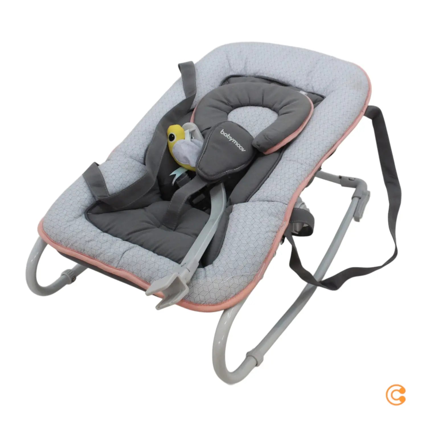 B-Ware Babymoov A012432 Babywippe Graphik Apricot 5 Fach Verstellbare Rückenlehne - 3661276149465