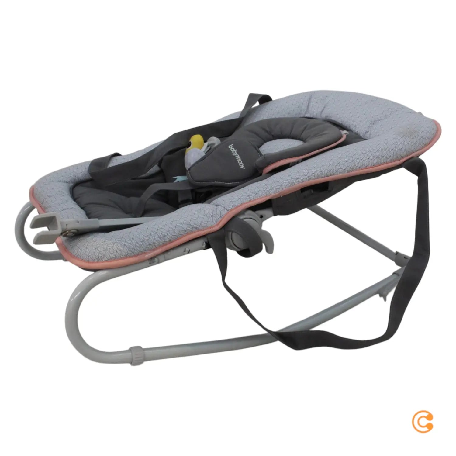 B-Ware Babymoov A012432 Babywippe Graphik Apricot 5 Fach Verstellbare Rückenlehne - 3661276149465
