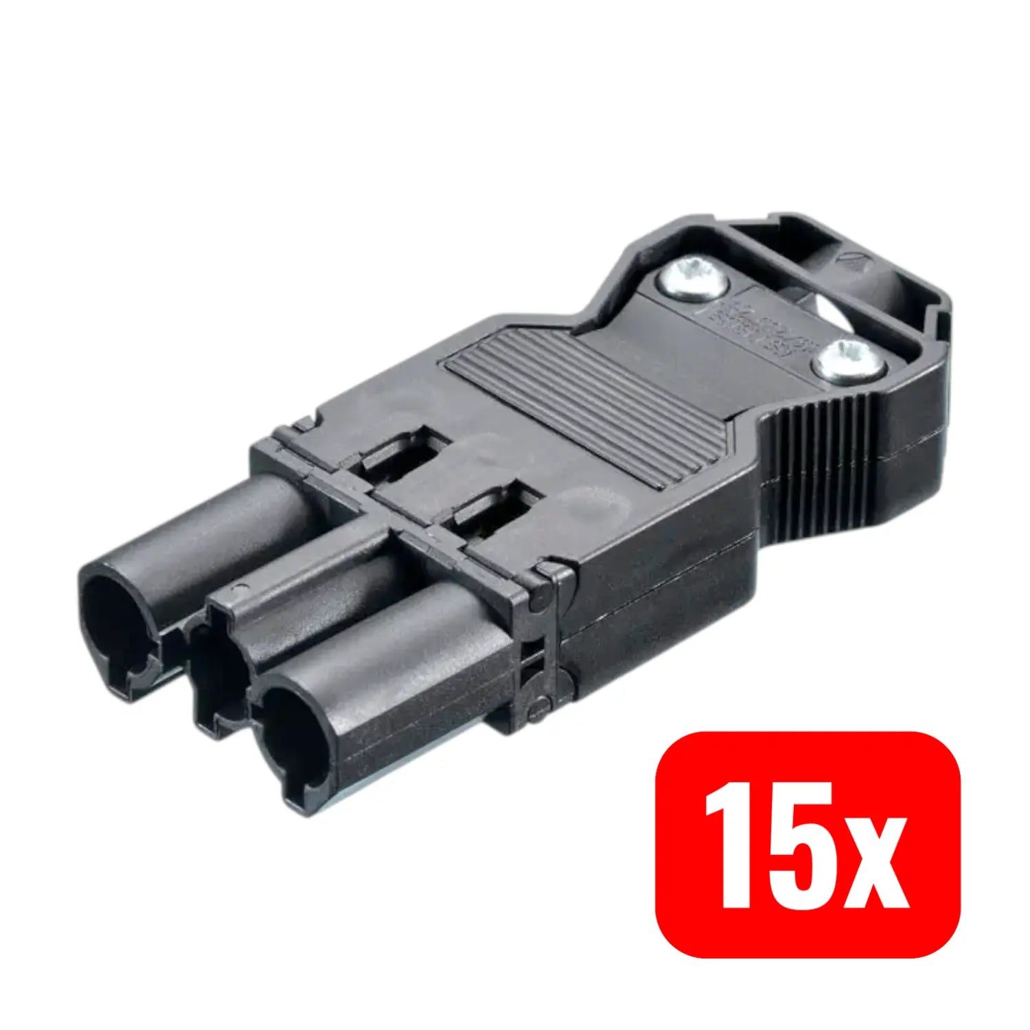 B-Ware Bachmann Gerätestecker Isv Schwarz Polyamid Pa Schraubanschluss 28,2 Mm 15 Stück - 4049088130182