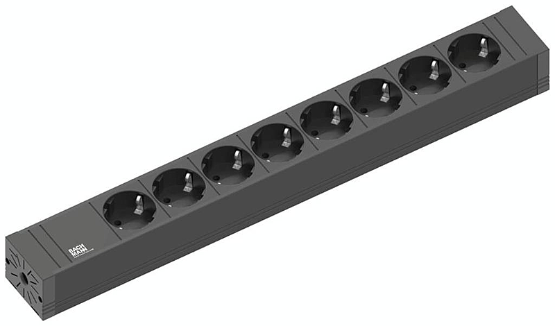 B-Ware Bachmann 420.0019 Steckdosenleiste Ohne Schalter Schutzkontakt Schwarz - 4016514073115