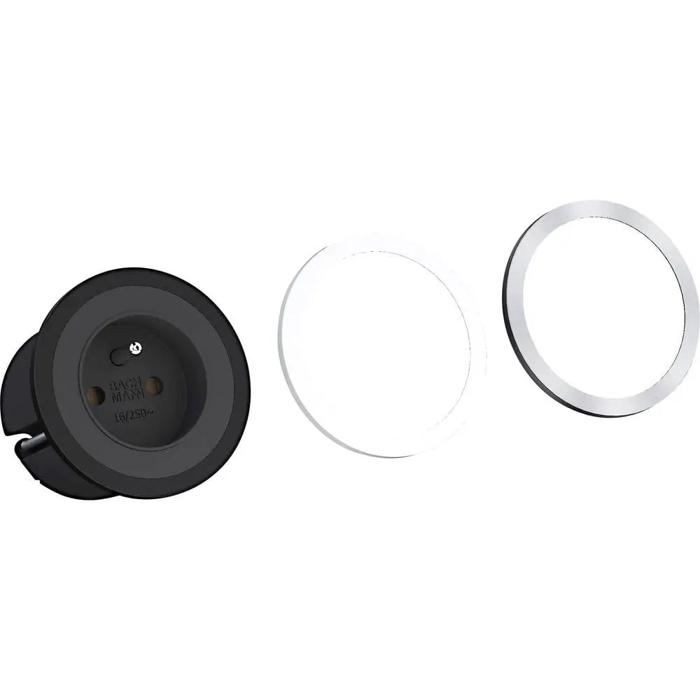 B-Ware Bachmann Steckdosenleiste Mehrfachsteckdose Schutzkontakt Schwarz Innenbereich - 4057298014024