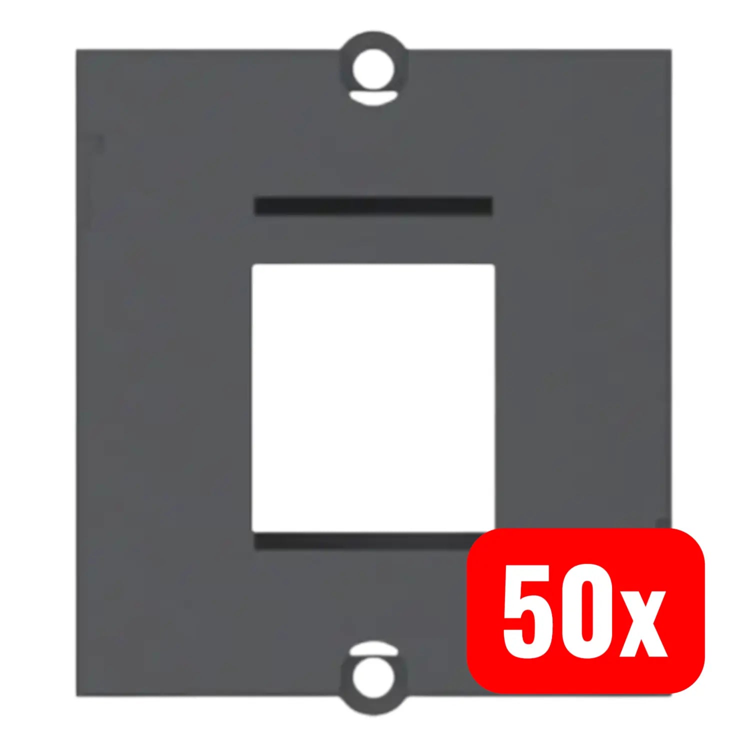 B-Ware Bachmann Rahmen Modul 917.001 Einsatz Aufnahmeeinheit Keystone Schwarz 50 Stück - 4016514030804