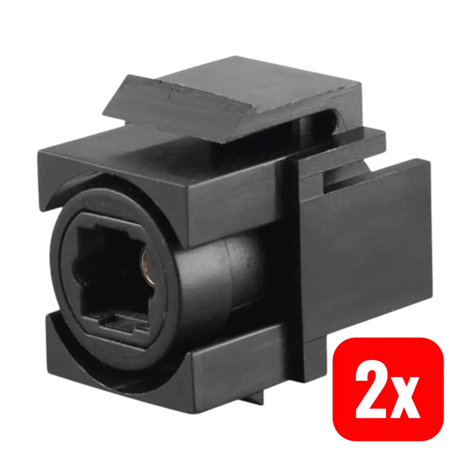 B-Ware Bachmann Lwl Steckverbinder Buchse Toslink Lichtleiter Audio Kupplung 2 Stück - 4016514036400