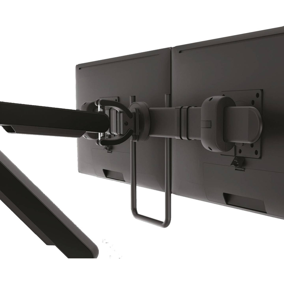 Bachmann Monitor Tischhalterung Dual Monitorarm Bildschirmhalterung schwarz VESA - 4057298105845