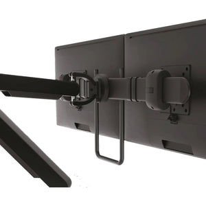 B-Ware Bachmann Monitor Tischhalterung Dual Monitorarm Bildschirmhalterung Schwarz Vesa