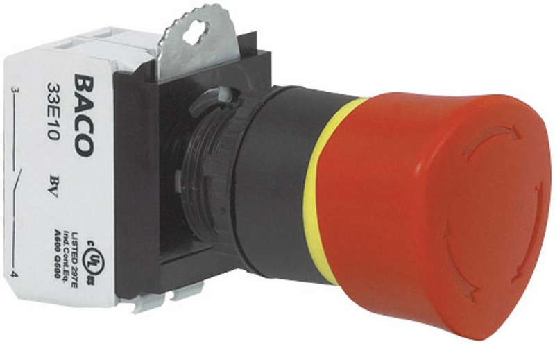 B-Ware Baco L22 Er01 D Not Aus Schalter Frontring Kunststoff Schwarz 600 V 10 A Ip69 K 1 St - 3245062237262