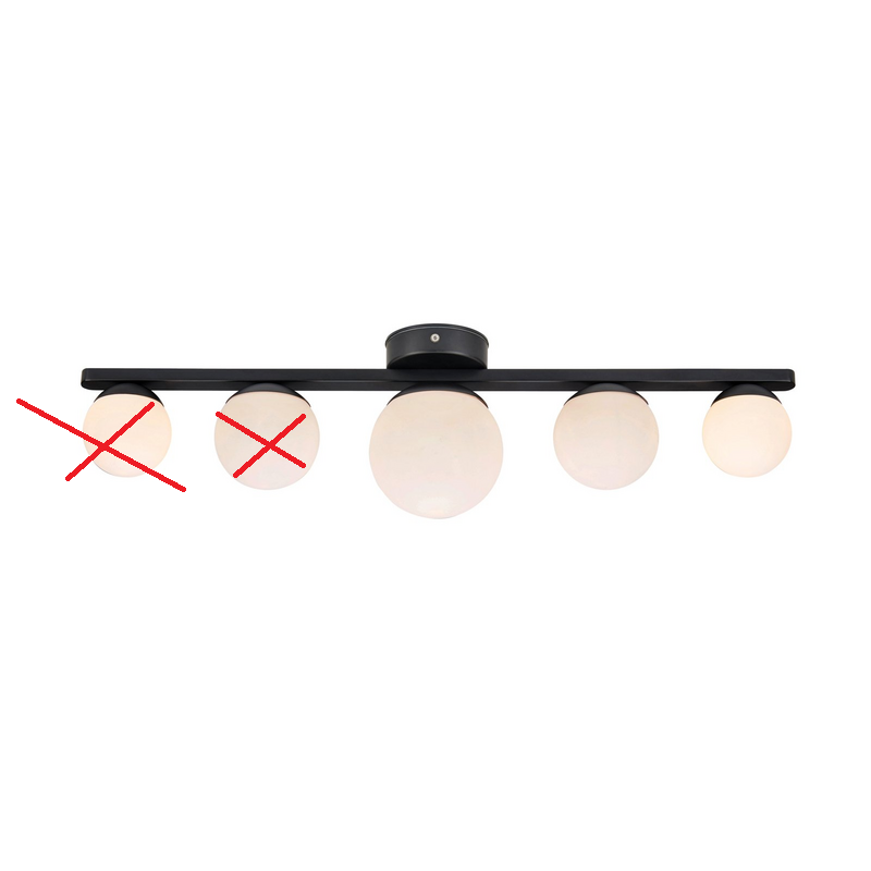 Markslöjd Bad-Deckenleuchte Puro Deckenlampe Lampe Leuchte G9 SIEHE TEXT/FOTO - 7330024602847