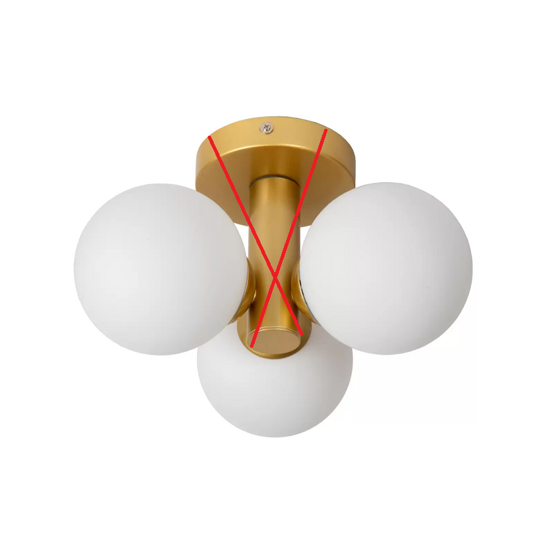 Lucide Bad Deckenleuchte Trudy 3 Flammig Deckenlampe Lampe Siehe Text/Foto B-Ware - 5411212741011