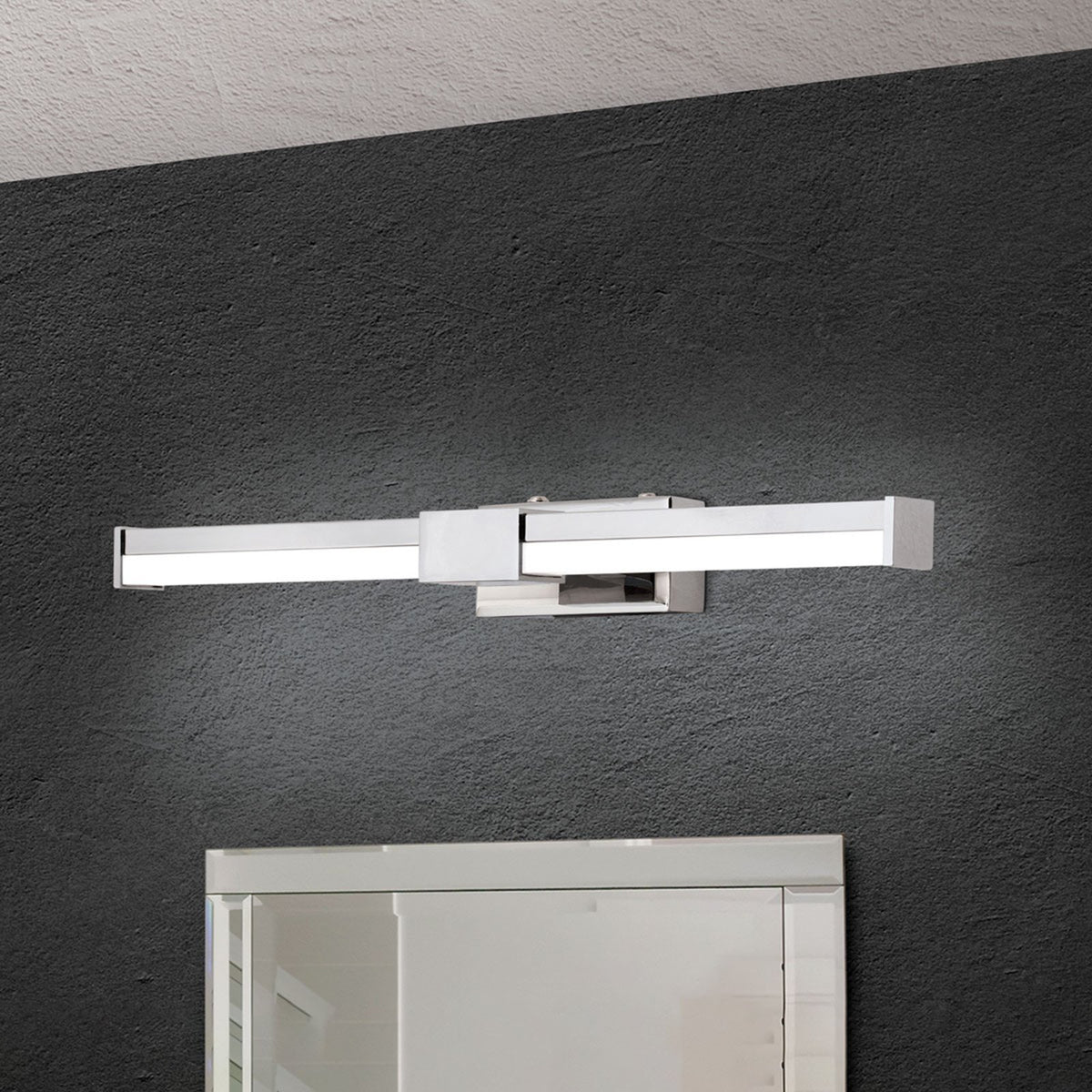 Spiegelleuchte Badlampe Argo LED Spiegellicht Hochvolt Chrom Weiß 35,5 cm Lampe - 9003090257027
