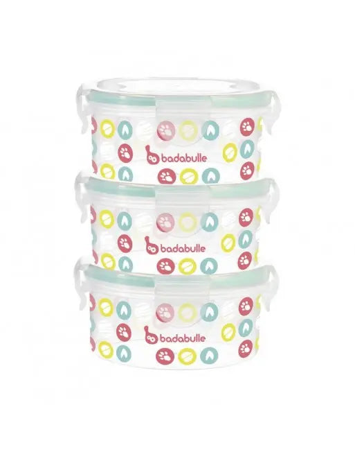 B-Ware Badabulle 3er Set Aufbewahrungsbehälter Box Maxi Box 300ml Behälter 3 Stück - 3661787099662