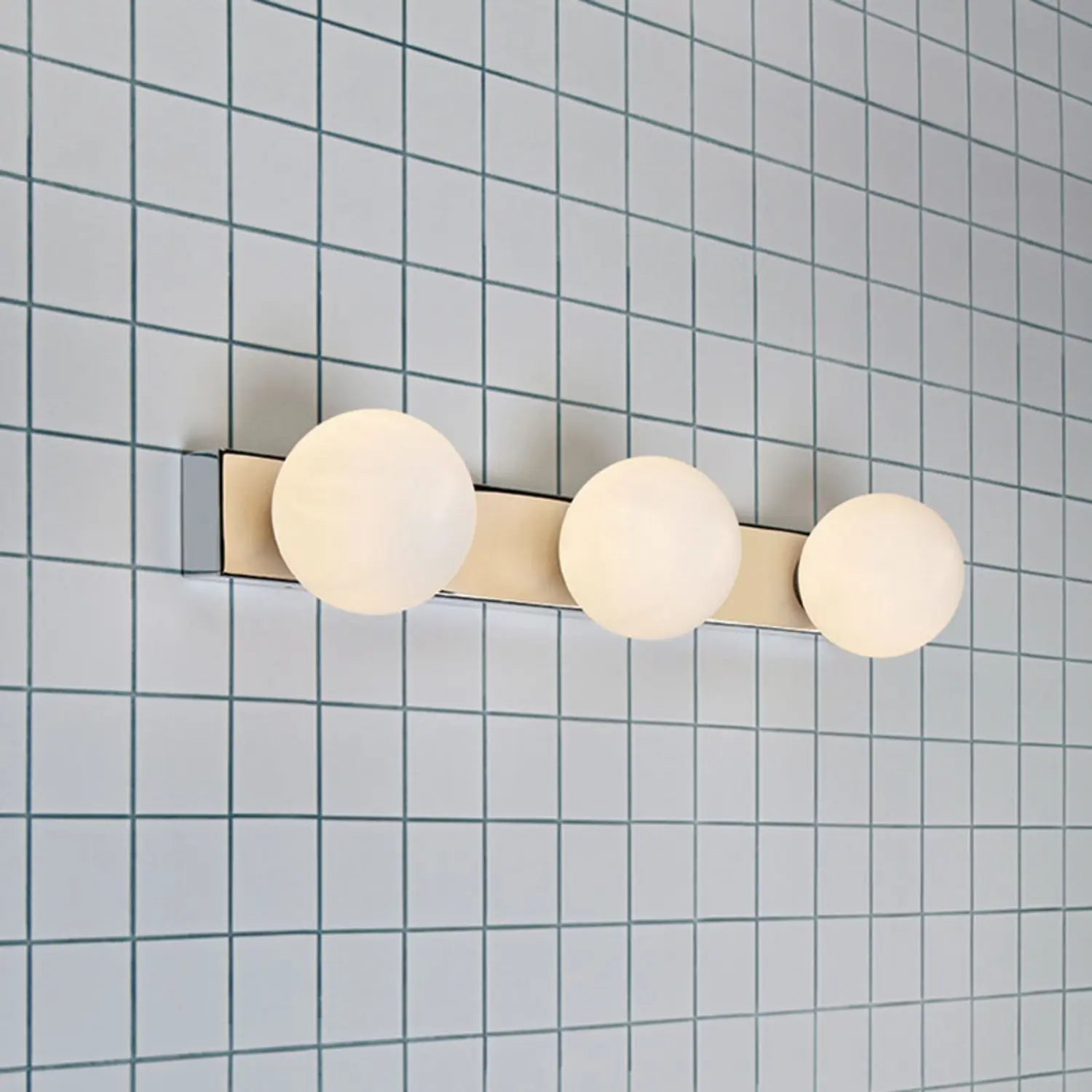 B-Ware Markslöjd Badezimmer Wandleuchte Mini Chrom Weiß Badezimmerlampe Leuchte G9 Glas - 7330024558946