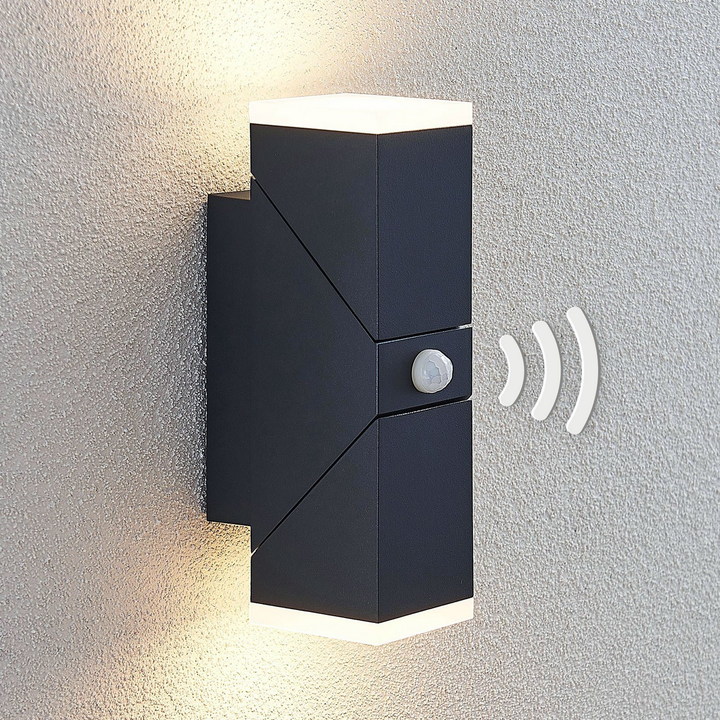 Lindby Led Außenwandleuchte Sally Außen Wandleuchte Leuchte 2 Flammig Mit Sen67 B-Ware