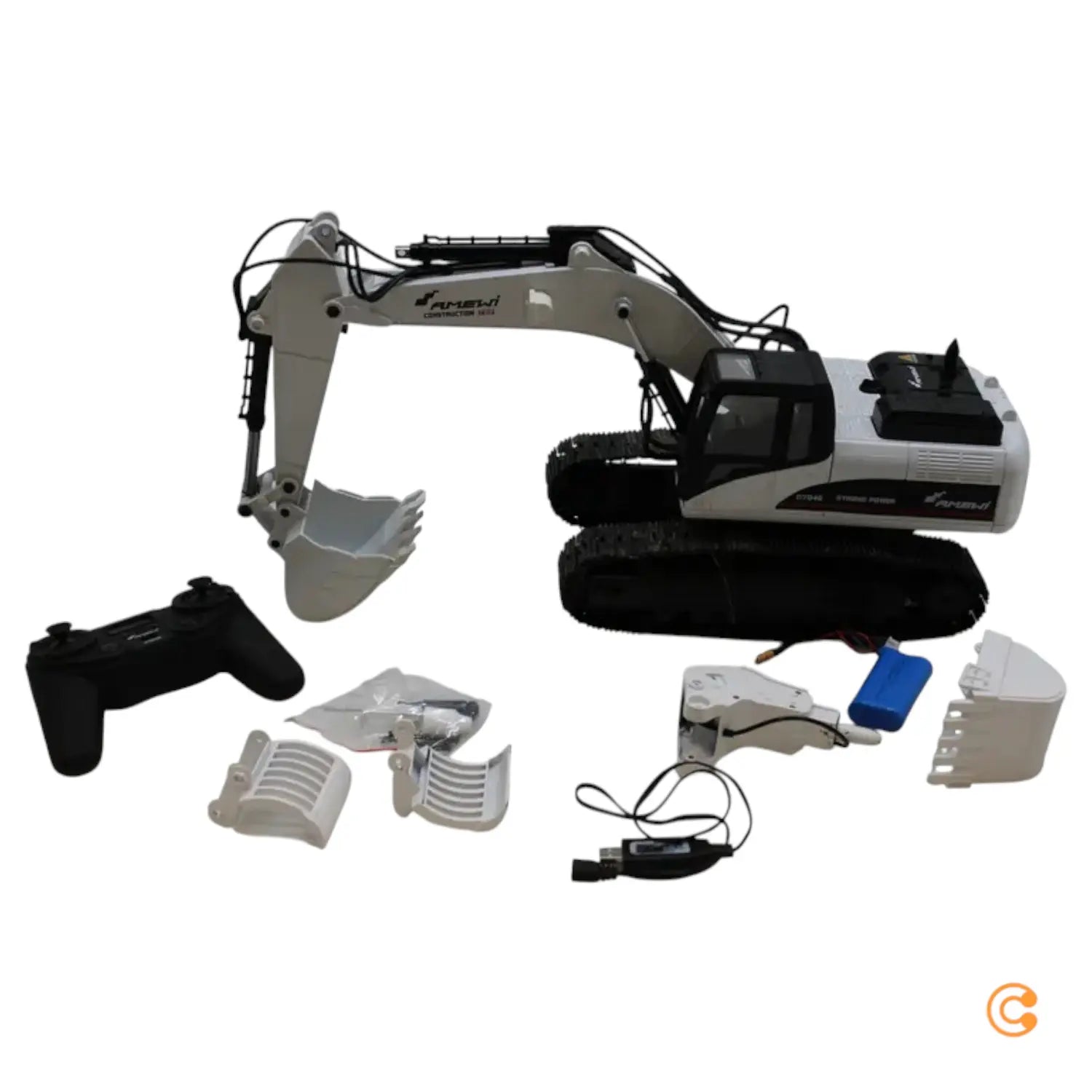 C-Ware Amewi 22415 Vollmetall Bagger 1:14 Elektro Sonderfahrzeug Rt R Siehe Text/Foto664 - 4260631422473