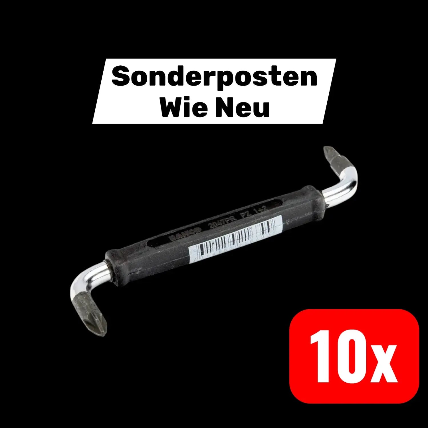 B-Ware Bahco Winkelschraubendreher Schraubenzieher Pz 1 Pz 2 100 Mm 10 Stück - 7314150216390