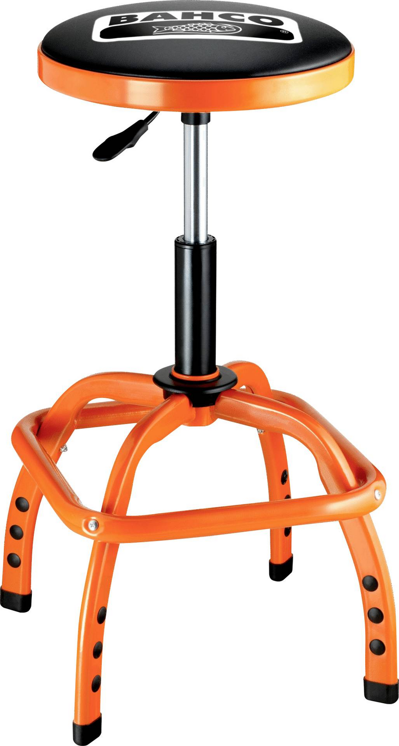 Bahco Werkstatthocker Drehhocker Stuhl Höhenverstellbar Ble305 Fußablage Hocker B-Ware - 7314150339341